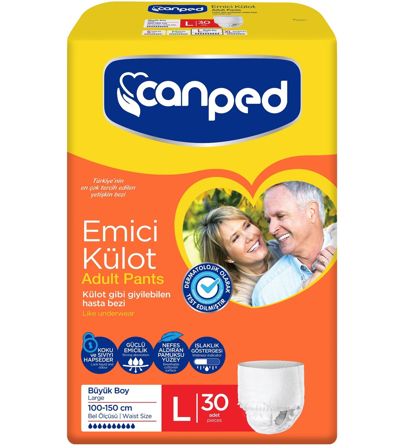 canped külotlu large beden hasta bezi
