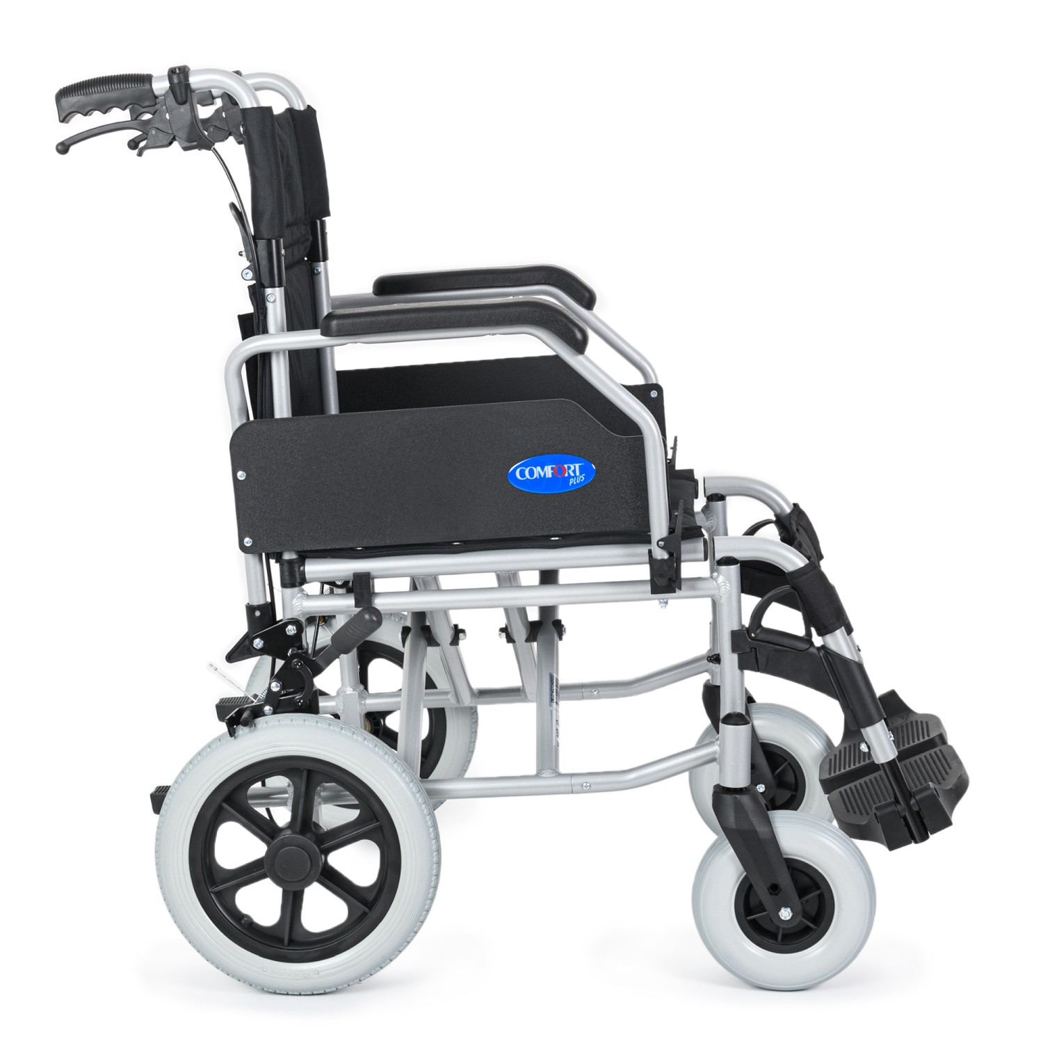 Comfort Plus DM-337 40cm Silver Alüminyum Özellikli Transfer Tekerlekli Sandalye