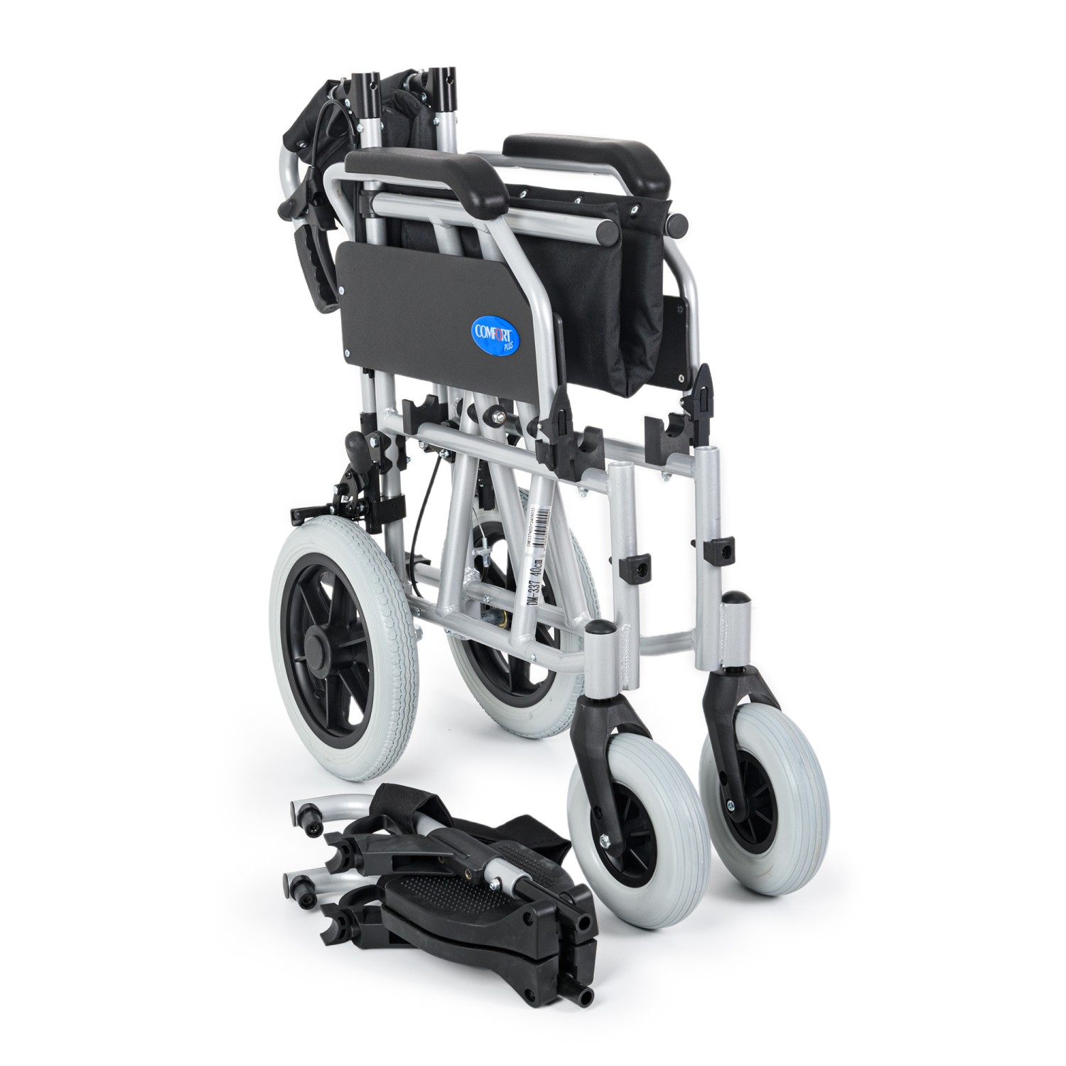 Comfort Plus DM-337 40cm Silver Alüminyum Özellikli Transfer Tekerlekli Sandalye