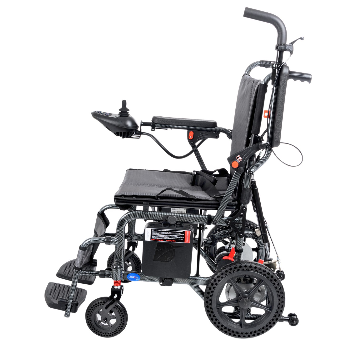 Comfort Plus DY01102 Portatif Lityum Pilli (Akülü) Tekerlekli Sandalye Baş Destekli, Sırt Yatar